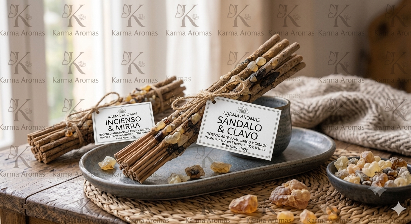 Incienso Artesanal - Clavo y Sándalo (Pack de 6 unidades)