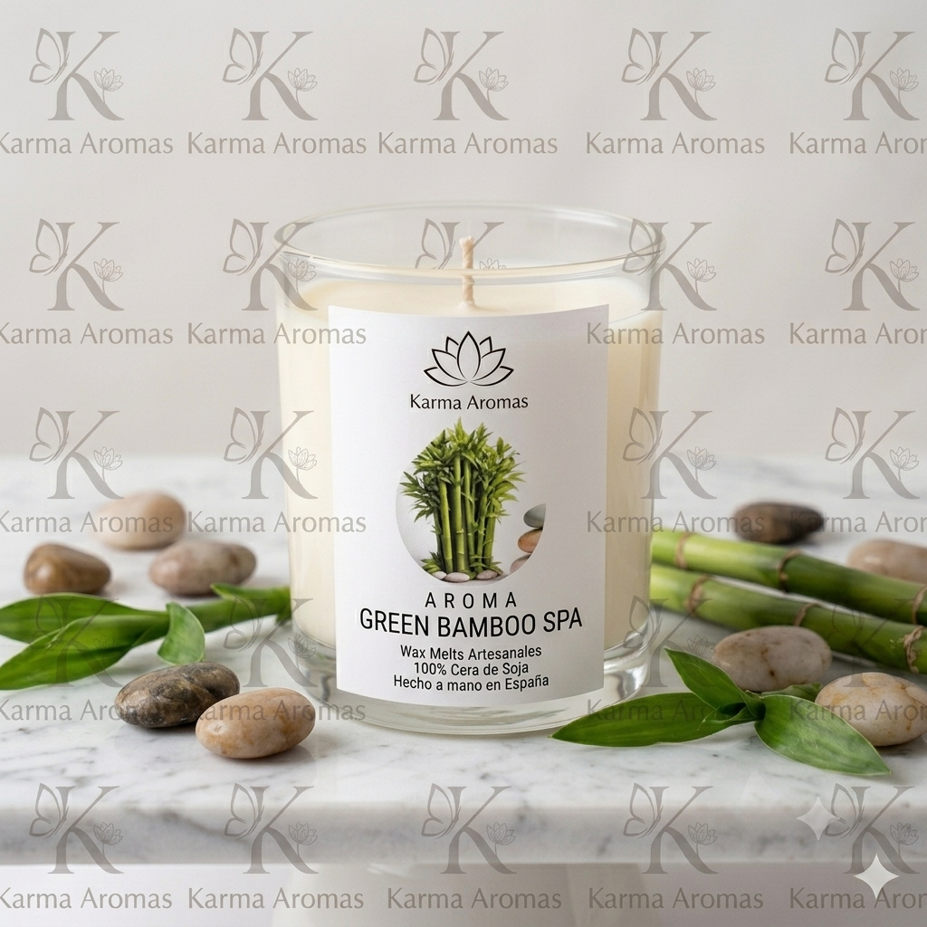 Vela Artesanal - Green Bamboo Spa