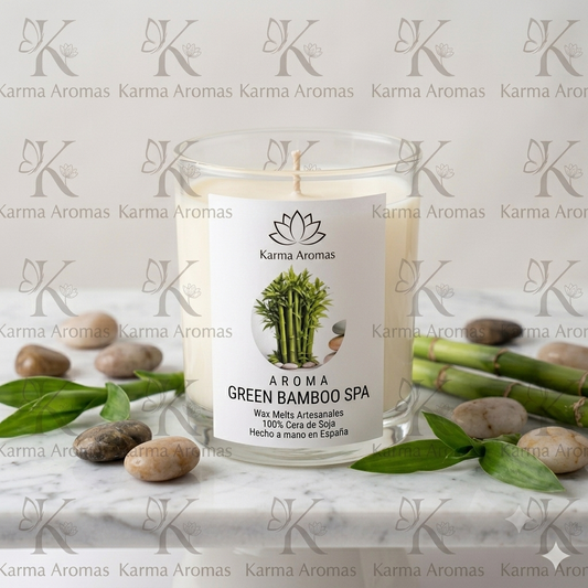 Vela Artesanal - Green Bamboo Spa