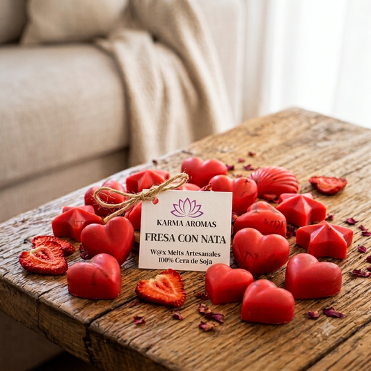 Wax Melts Artesanal - Fresas y Nata