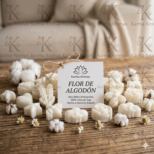 Wax Melt Artesanal - Flor de Algodón